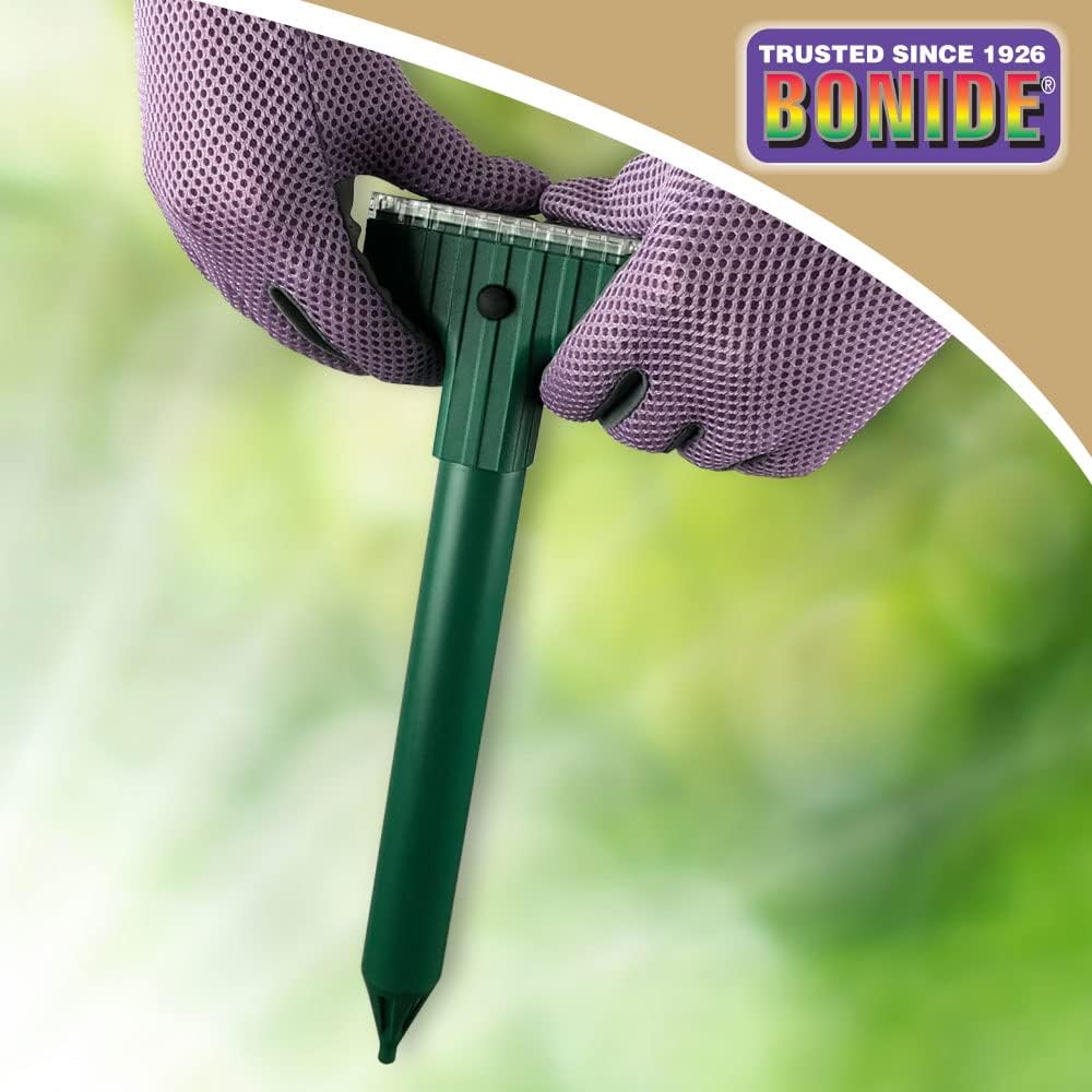 Bonide MoleMax Mole & Gopher Repeller Battery-Powered Sonic Spike | Animal Repellent Stake with Chatter Sound Technology