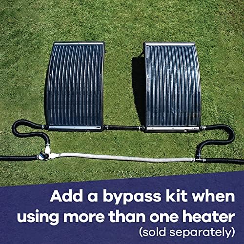 GAME 4721-BB SolarPRO Curve Solar Pool Heater, Made for Intex & Bestway Above-Ground and Inground Pools, Includes Intex Adapters, 2 Hoses & Clamps