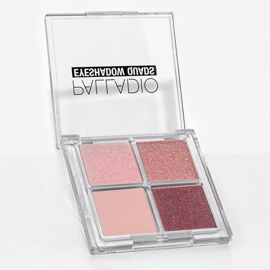 Palladio Eyeshadow Quads, Velvety Pigmented Blendable Matte, Metallic and Shimmer Finishes, Creamy Formula, Four Way Quad Eye Shadow Palette, Talc-Free (Ballerina)