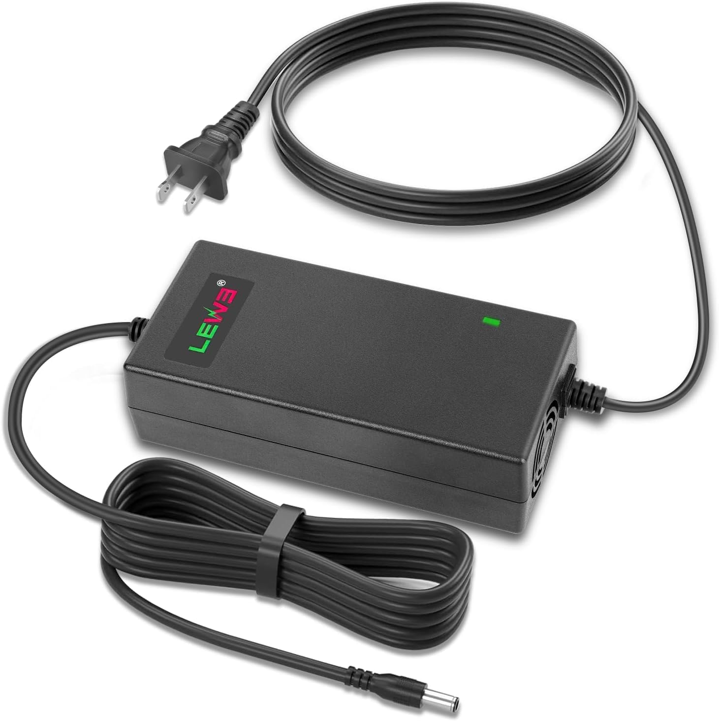 36V 1.8A Female 3-Pin XLR Lead Acid Battery Charger with 3-Prong Inline Power Supply Cord for 36V Boreem Jia, Minimoto, Rad2Go, Electric Scooter, ATV
