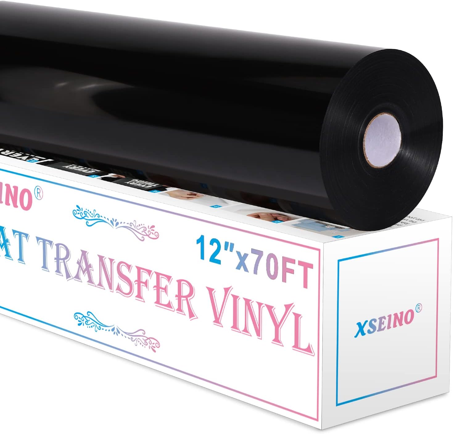 XSEINO HTV Heat Transfer Vinyl for T-Shirts 12"x10" -13Pack Perfect Iron On Vinyl for Cricut