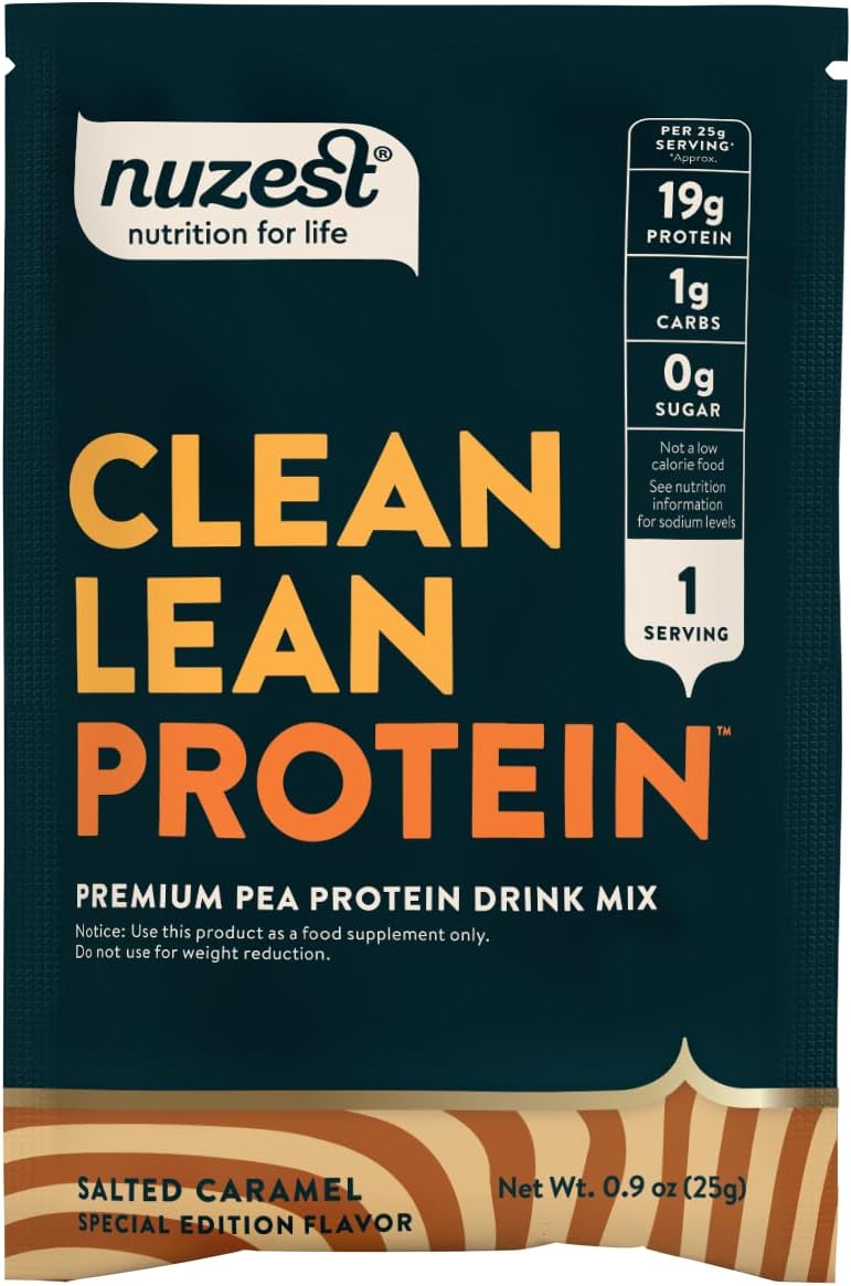 Nuzest Clean Lean Protein - Vegan Pea Protein Powder Rich Chocolate 1.1 lb | 20 Servings with 18g Protein Plant Based Protein Powder, Only 4 Ingredients, Dairy Free, Gluten Free, GMO Free, Protein Shake