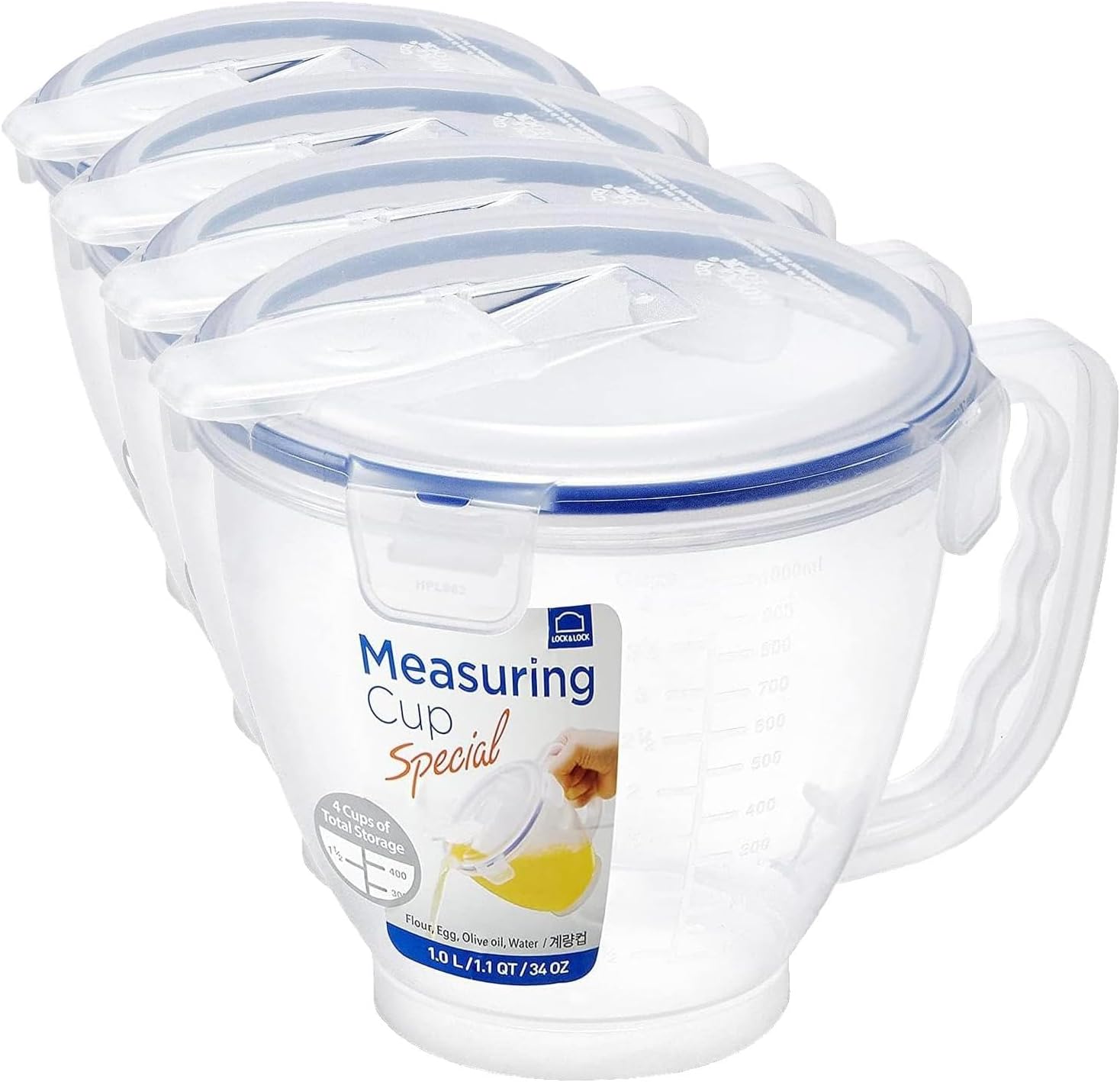 LOCK & LOCK SPECIAL Measuring Bowl with Handle 33.81-oz / 4.23-cup (1)