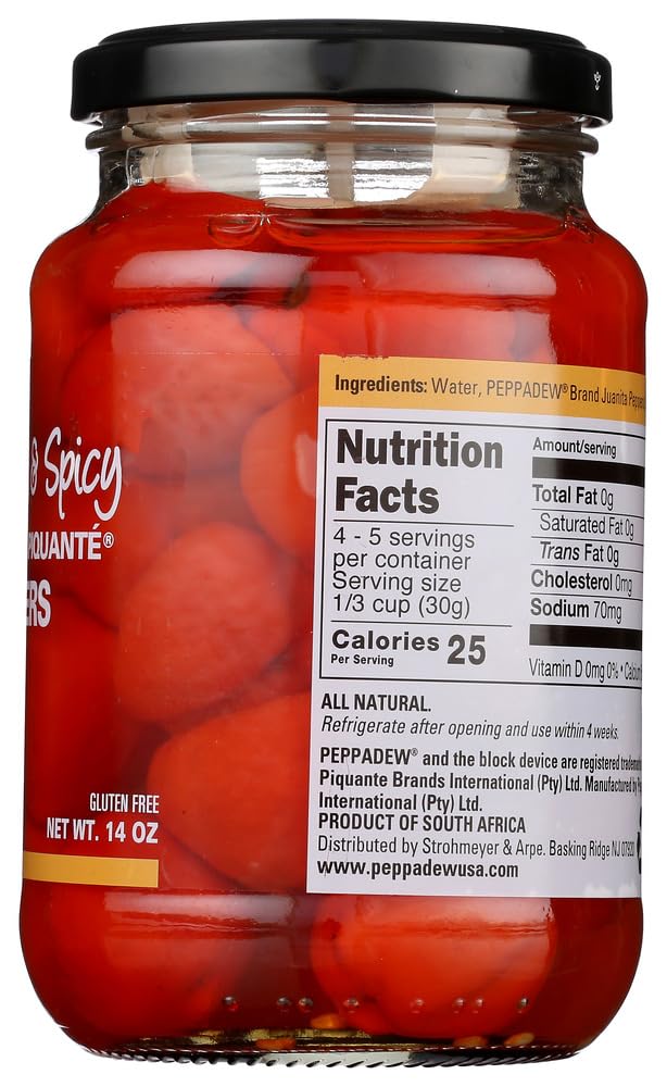 PEPPADEW Mild Whole Sweet Piquant Peppers 14oz or 400 grams each ( 2 pack )