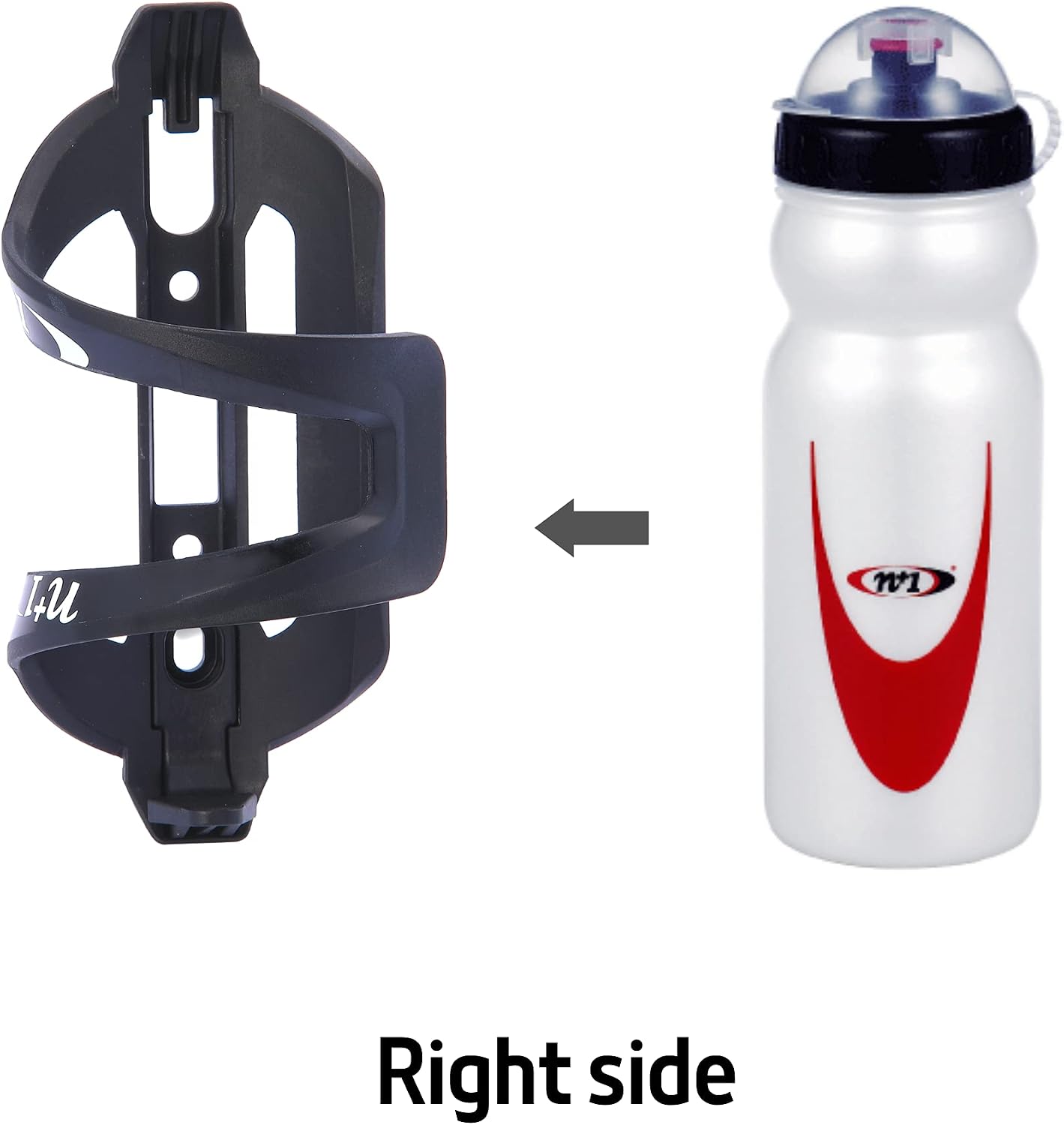 N+1 Lightweight Bicycle Bottle Holder | Side Load Bike Water Bottle Cage for Road Bikes and Mountain Bikes