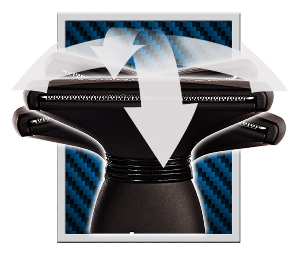 MANGROOMER Lithium Max Plus+ Back Hair Shaver (New 7th Generation) Complete Attachment Head With Shock Absorber Neck & New 50% wider Blade Design