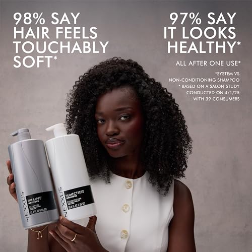 Nexxus Therappe Humectress Shampoo Conditioner 2 Count for Ultimate Moisture for Dry Hair Powered by Polysoft Hydrator Technology with Tri-lipids 33.8 fl oz