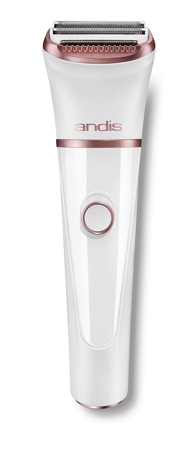 Andis 31015 Close Curves Electric Shaver for Women - Perfect for Legs, Bikini Area & Underarms Hair Removal - Rechargeable Cordless Wet & Dry Shaver