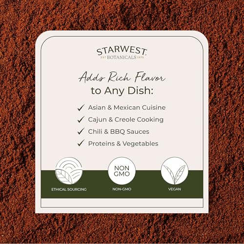 Starwest Botanicals Organic Cayenne Pepper Powder 35k HU - Bulk 1 lb Bag | Adds Heat, Red Pepper Spice for Seasoning & Marinades