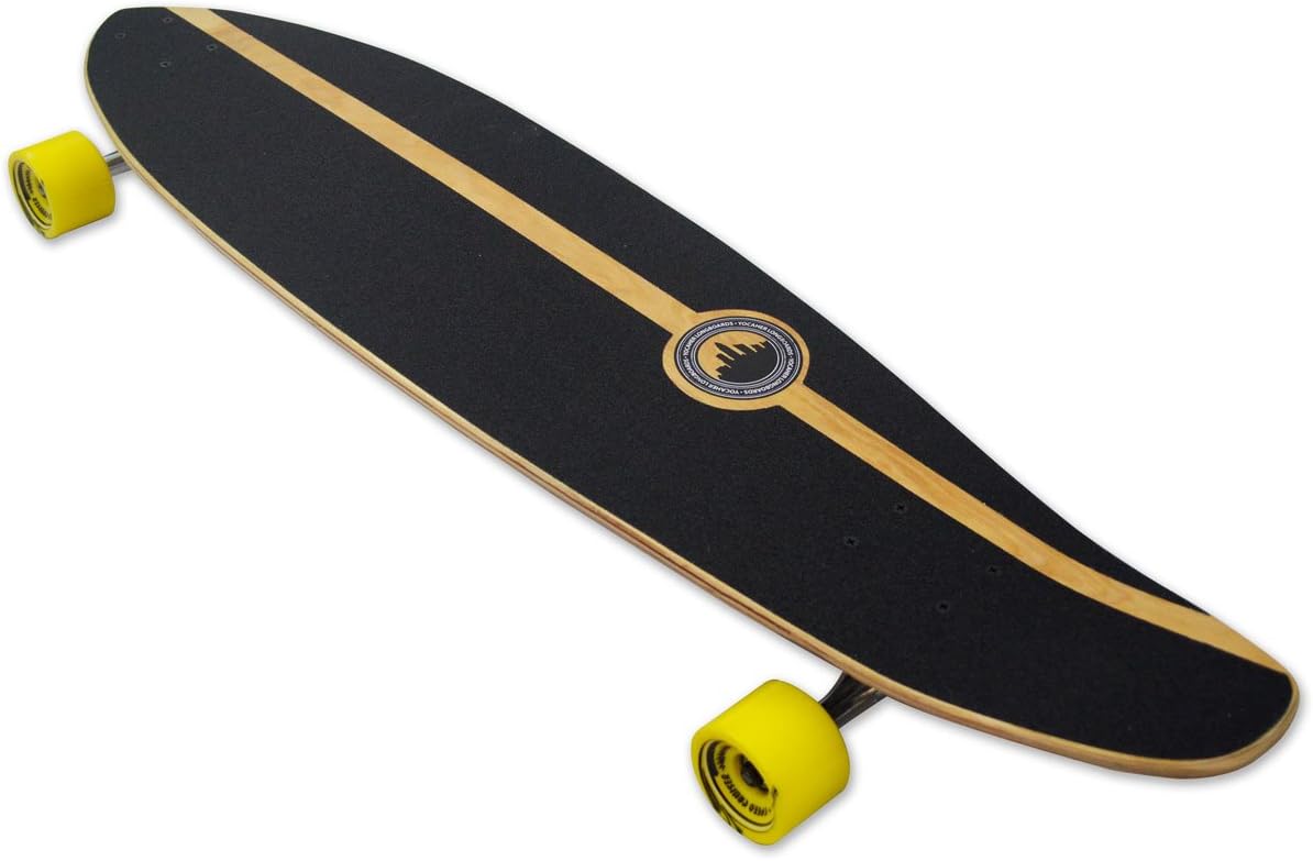 Graphic Series Complete Kicktail Skateboards Longboard w/BlackWidow Premium 80A Grip Tape, Aluminum Truck, ABEC9 Bearing, 71mm Skateboard Wheels