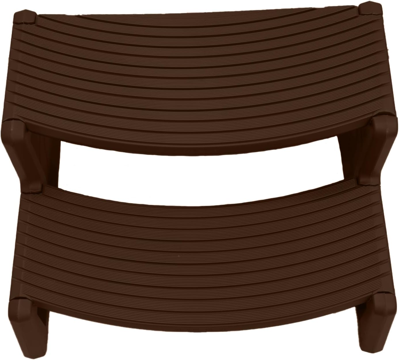 Confer Plastics Resin Multi Purpose Outdoor Non Slip Portable Spa and Hot Tub Handi-Step Deck Patio Steps Accessories, Charcoal Grey