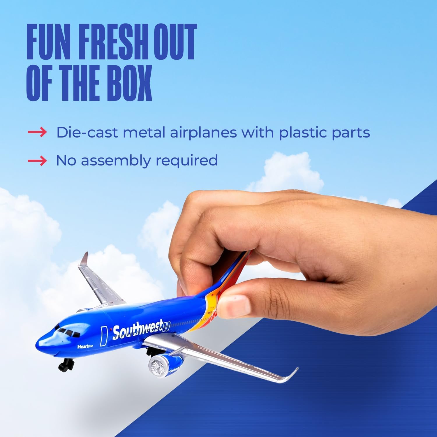 Daron Southwest Airlines Die-Cast Model Airplane Toy