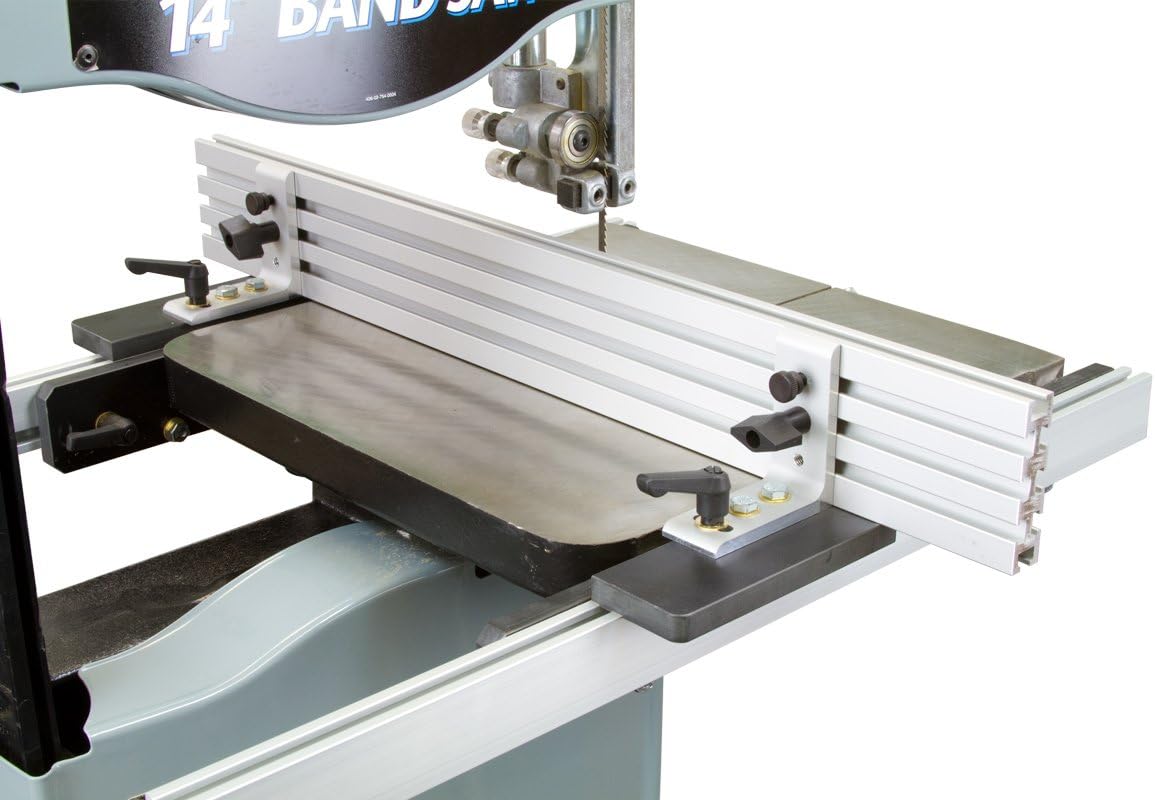 Woodhaven 7280 Band Saw Fence for 14" Bandsaws, Made in USA | 14" saw compatible, dual-end locking, blade lead adjustment
