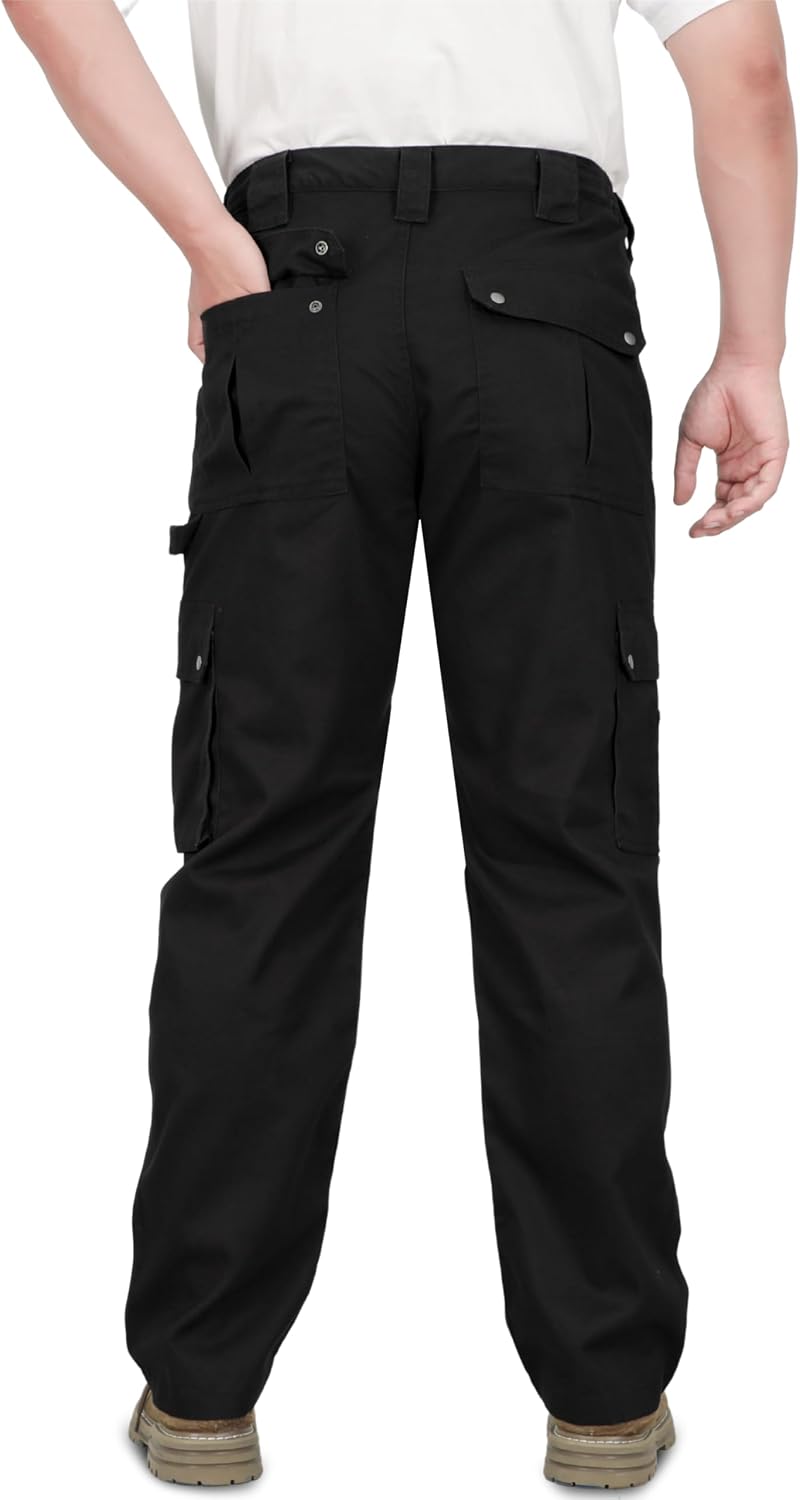 TICOMELA FR Pants for Men 7.5oz Lightweight (9 Pockets) Multi-Pocket 100% C