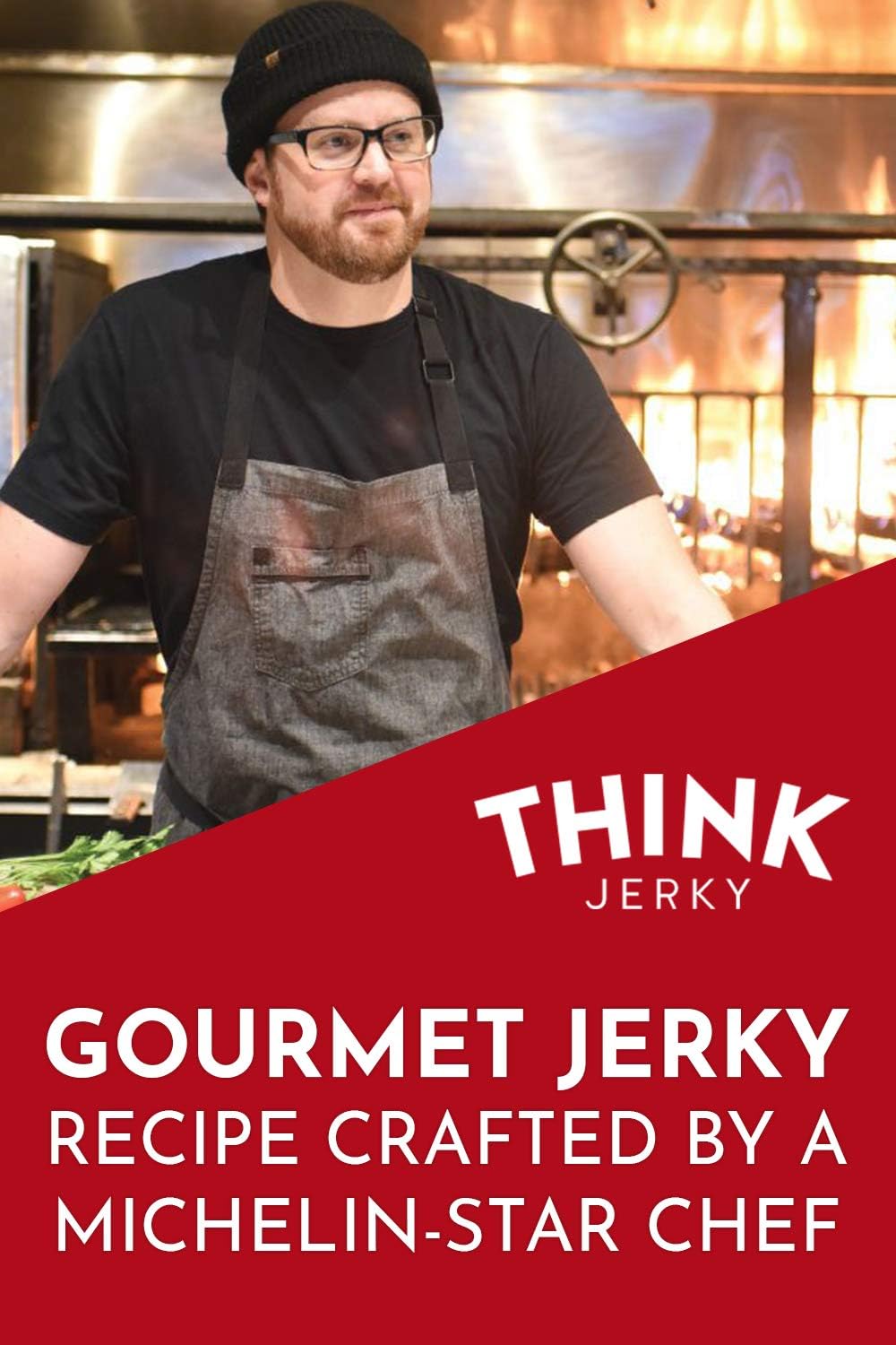 Think Jerky Sesame Teriyaki Beef Jerky, Grass-Fed High Protein Beef Jerky, Gluten Free, No Antibiotics or Nitrates, Healthy Chef Crafted Recipe, Low Calorie and Low Fat - 2.2 oz Bags, 4 Pack