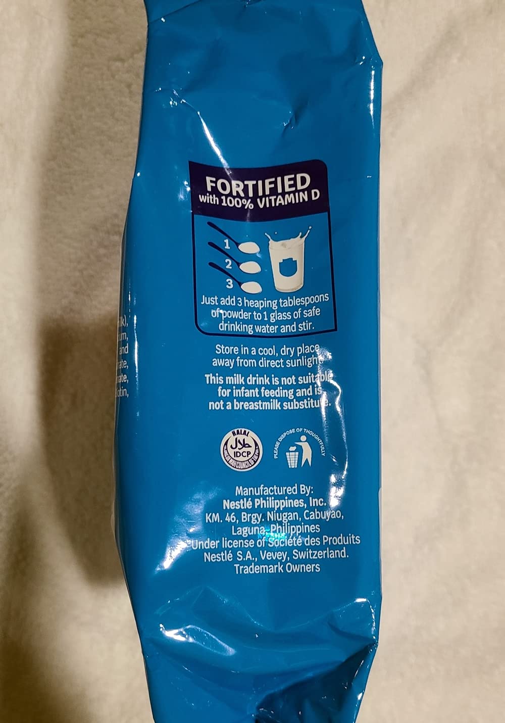2 x 680 grams Bear Brand Fortified Powdered Milk Drink w/Iron, Zinc & Vitamin C (2 x 680 grams)