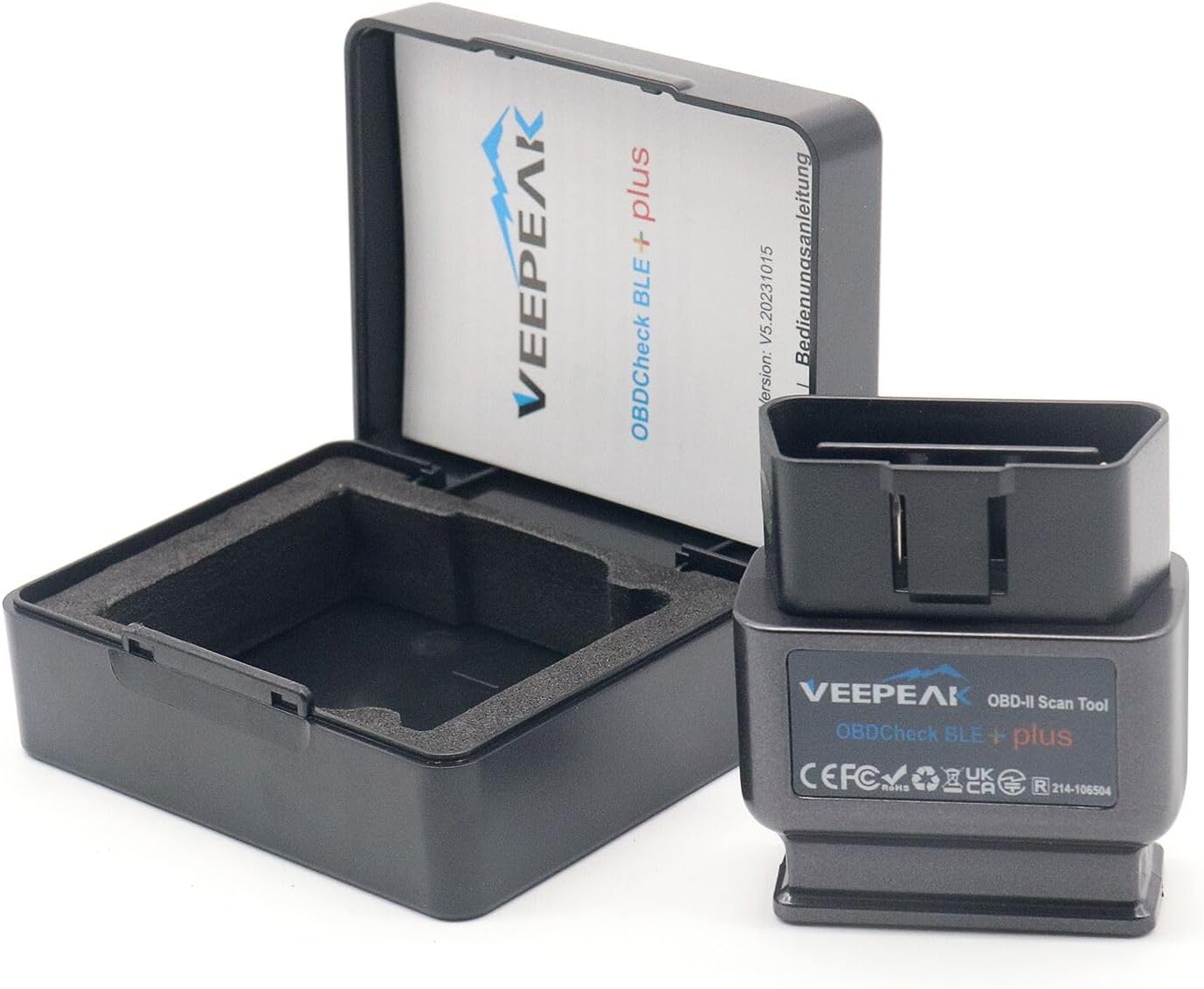 Veepeak OBDCheck BLE+ Bluetooth OBD II Scanner for iOS & Android, Car Check Engine Code Reader Wireless OBD Diagnostic Scan Tool