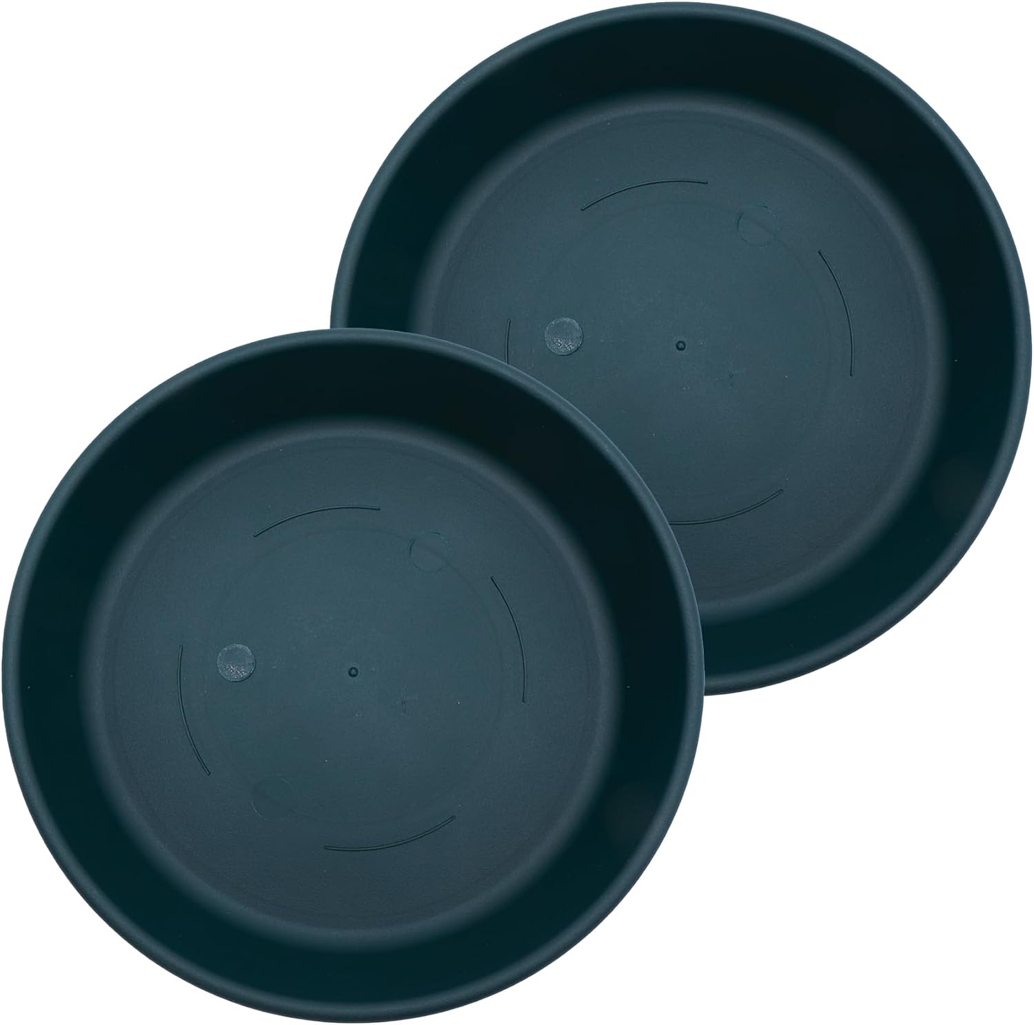The HC Companies 14 Inch Round Plastic Classic Plant Saucer - Indoor Outdoor Plant Trays for Pots - 14"x14"x2.5" Sandstone