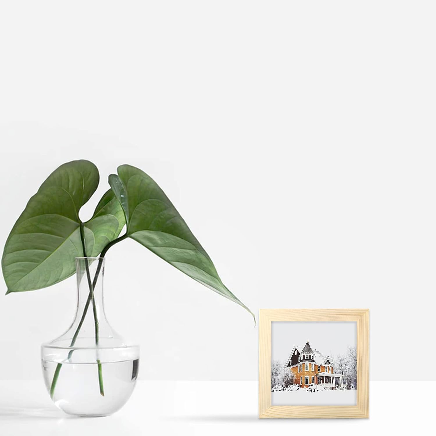 WUTL 8x8 Black Picture Frames Square