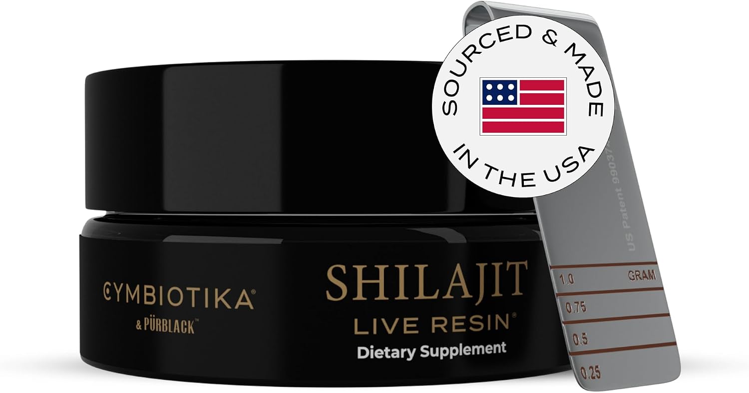 CYMBIOTIKA Pure Shilajit Resin, 84+ Minerals for Energy & Focus