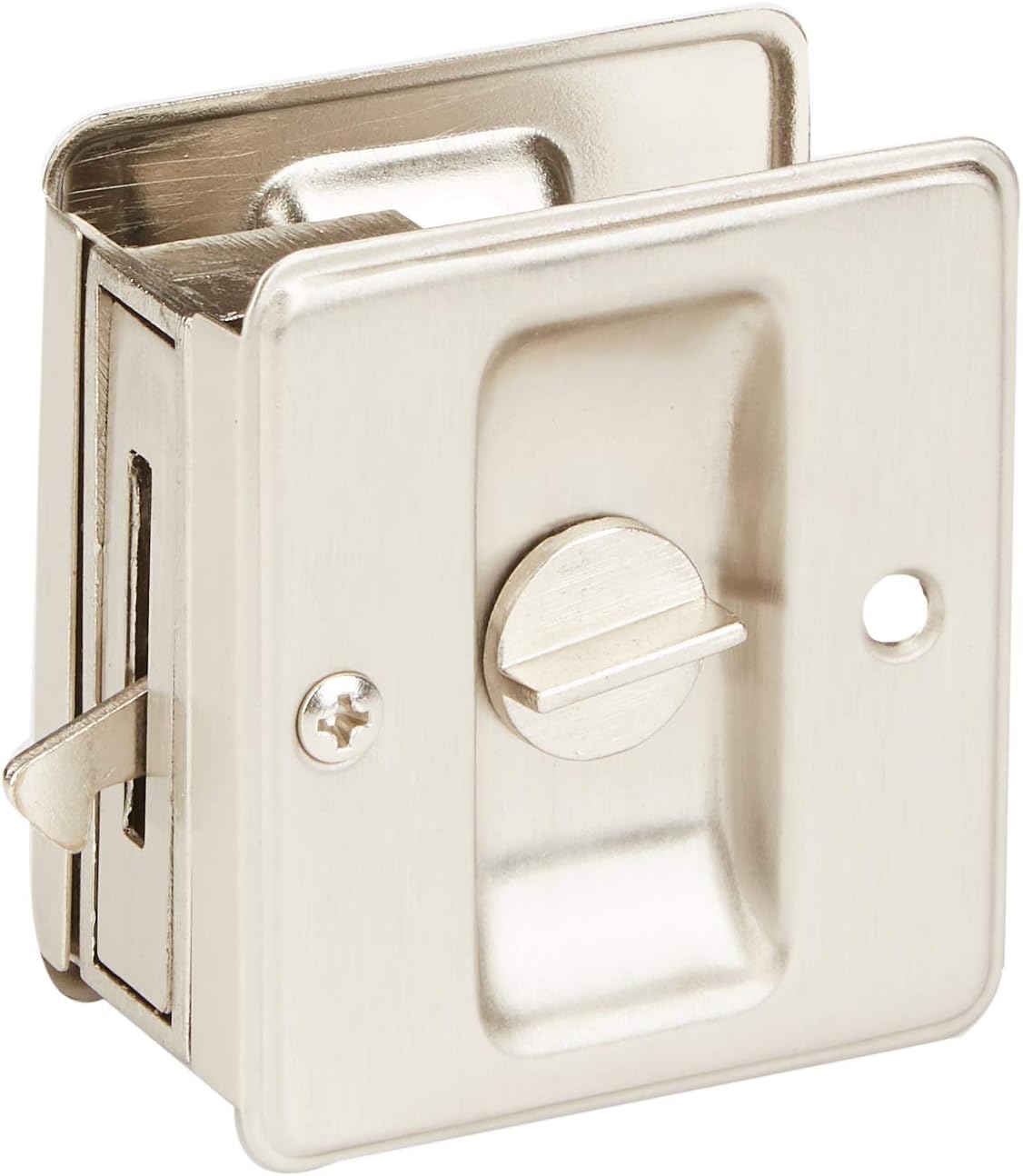 SCHLAGE LOCK CO SC991B-619 Sliding DR Lock, Satin Nickel