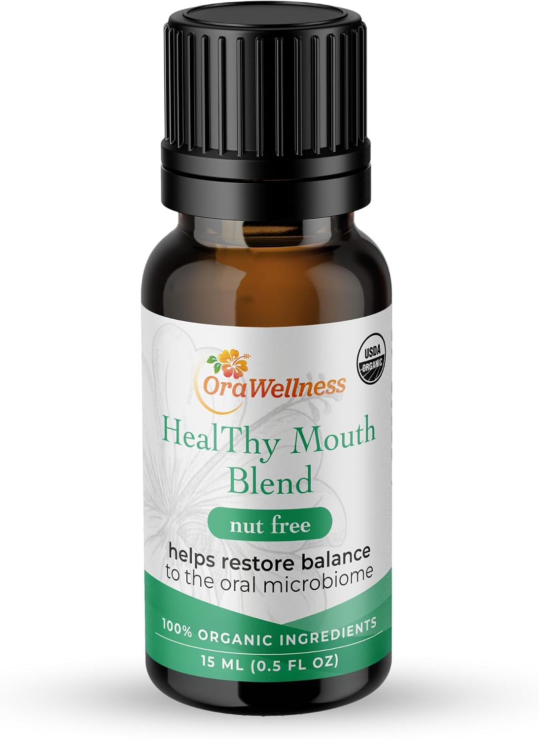 OraWellness Nut Free Healthy Mouth Blend Organic Tooth Oil, Fluoride Free | Made in the USA with Essential Oils, Natural Toothpaste & Mouthwash Alternative, Supports Healthy Mouth, Teeth & Gums, 3 Pack