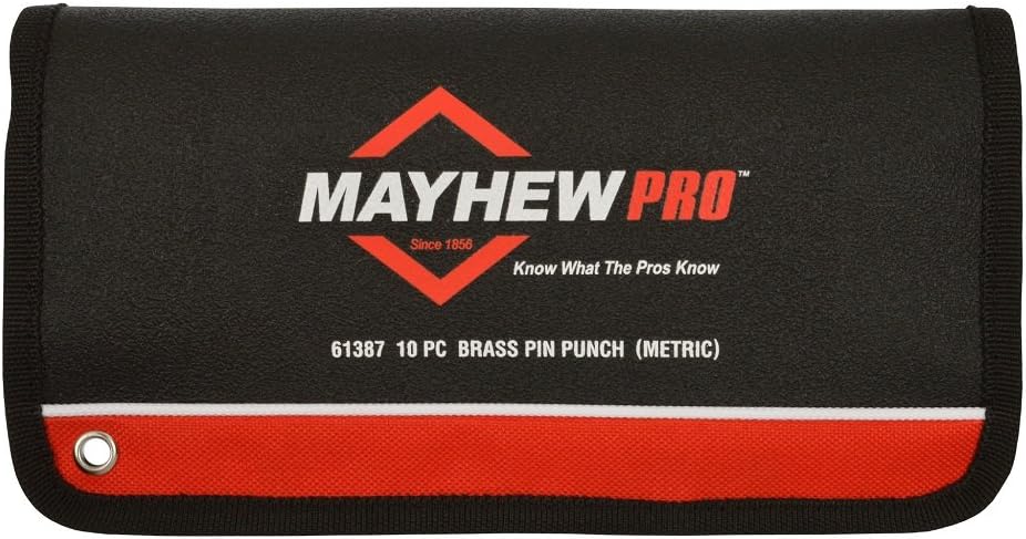 Mayhew Tools 67008 Brass Pin Punch, 12-Piece Set