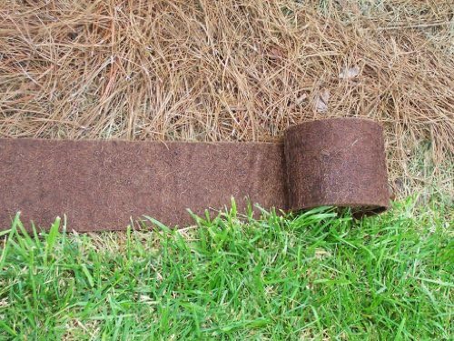 Bosmere Border Protection Edging Weed Mat, 10' x 9" Wide – Brown Landscape Fabric for Garden Beds, Pathways & Borders
