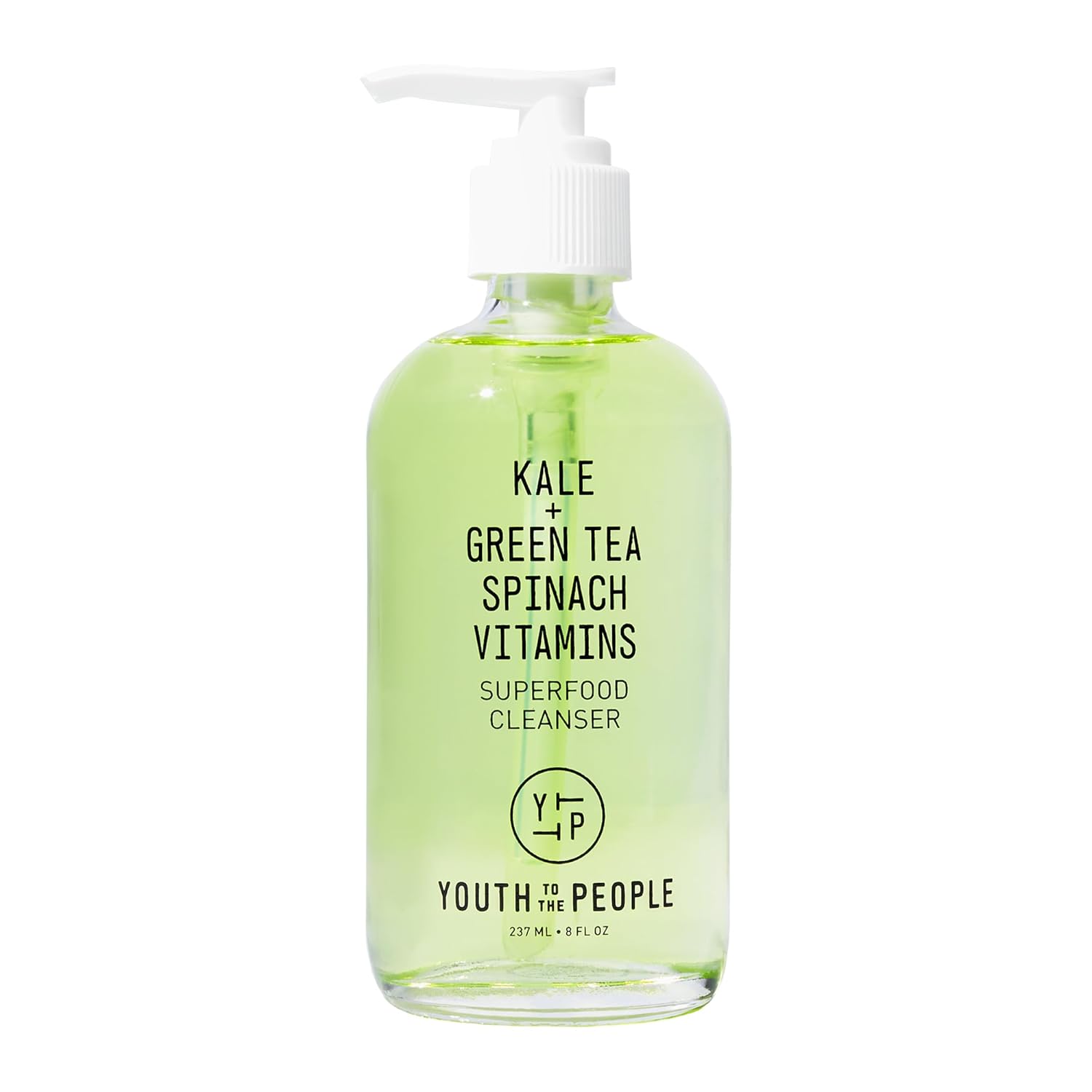 Youth To The People Superfood Cleanser - Kale + Spinach Hydrating Face Wash | Antioxidant-Rich Daily Facial Cleanser - Refillable, pH-balanced, Non-drying, Gentle Makeup Remover, All Skin Types, Vegan
