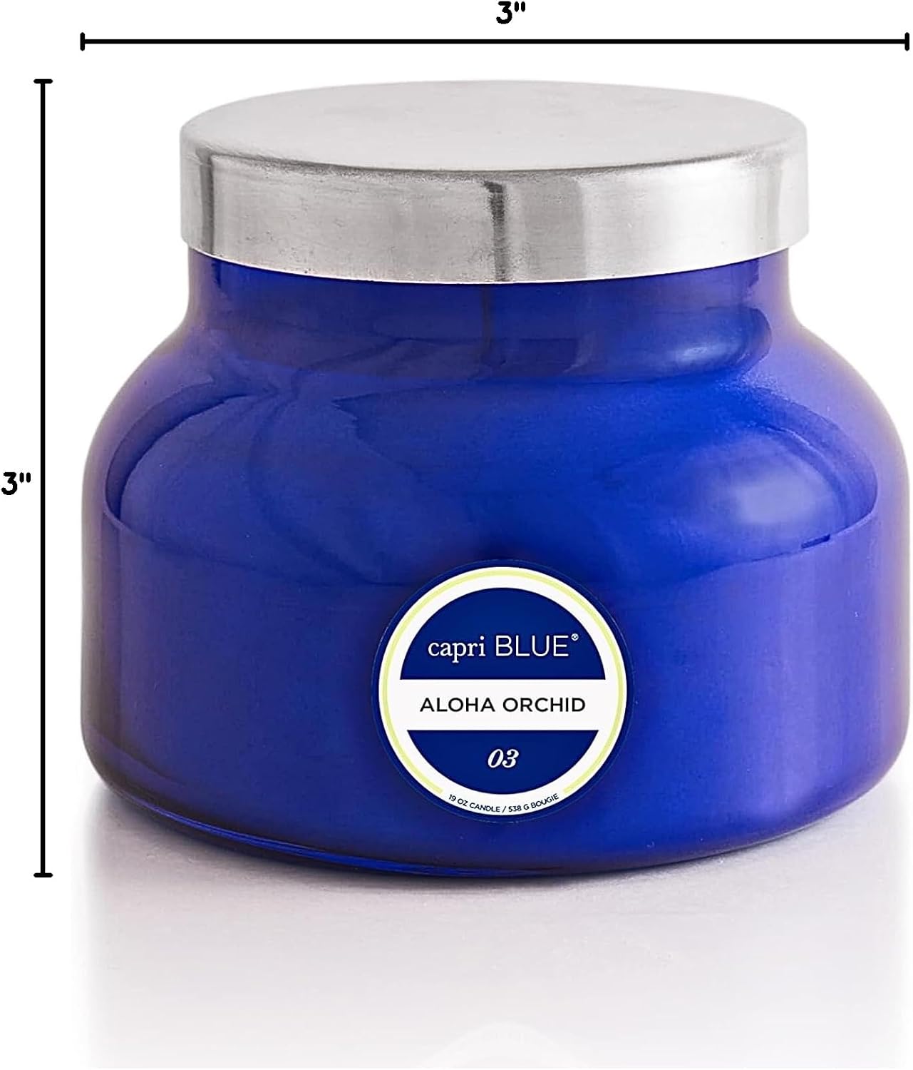 Capri Blue Scented Candles - Soy Candle Wax Blend - Jar Candles - Blue Candle Gifts for Women & Men - Luxury Candles for Home Scented with Vanilla, Bergamot & Sandalwood - Havana Vanilla (19 oz)