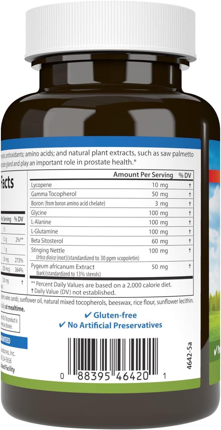 Carlson Nutra-Support Prostate, Prostate Support, Men's Health, 90 Softgels | with Saw Palmetto & Stinging Nettle; Reproductive Health