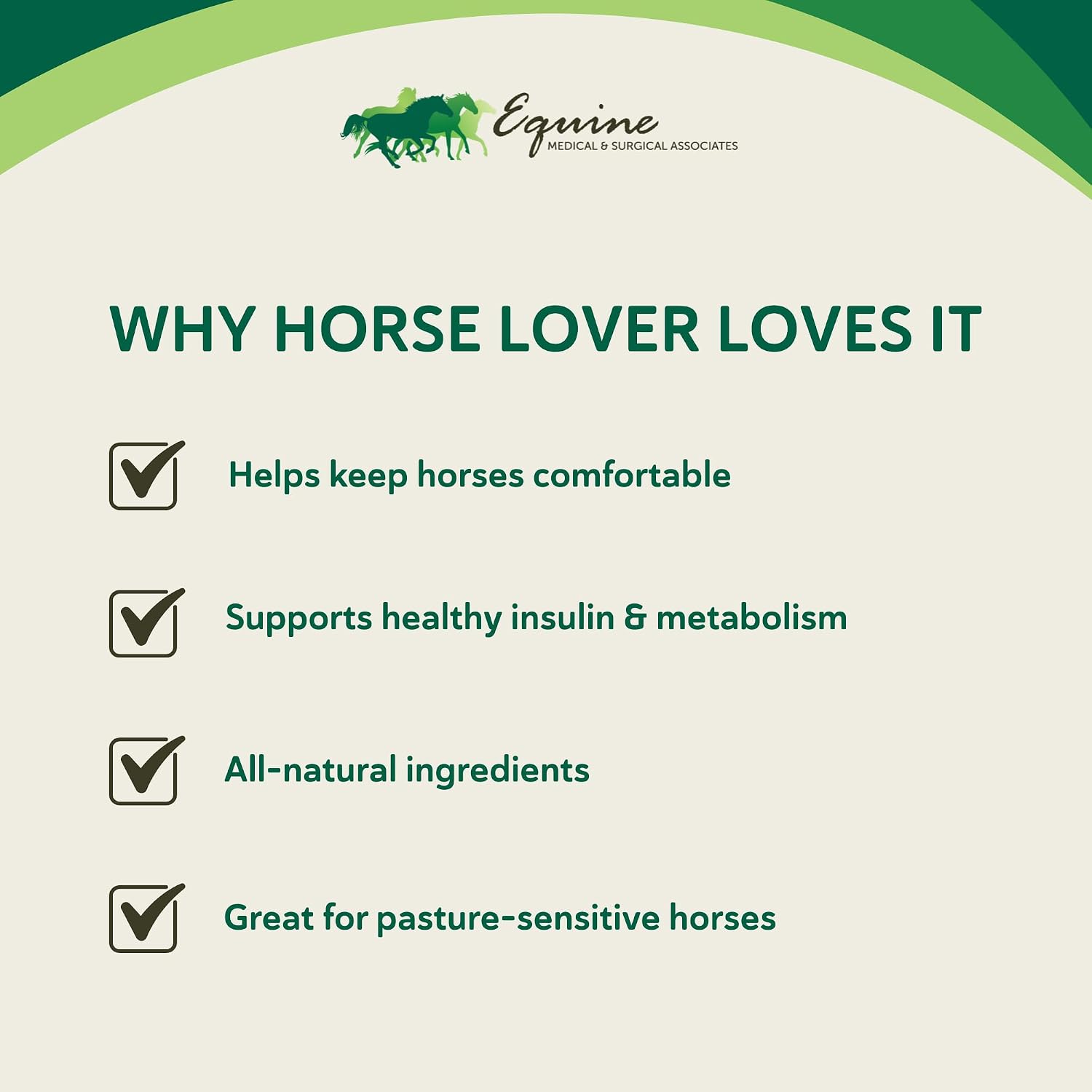 HEIRO Healthy Equine Nutritional Supplement for Horses, Herbal Blend with Magnesium and Vitamin E, Daily Metabolic Support Formula, Feed Powder, 90 Servings