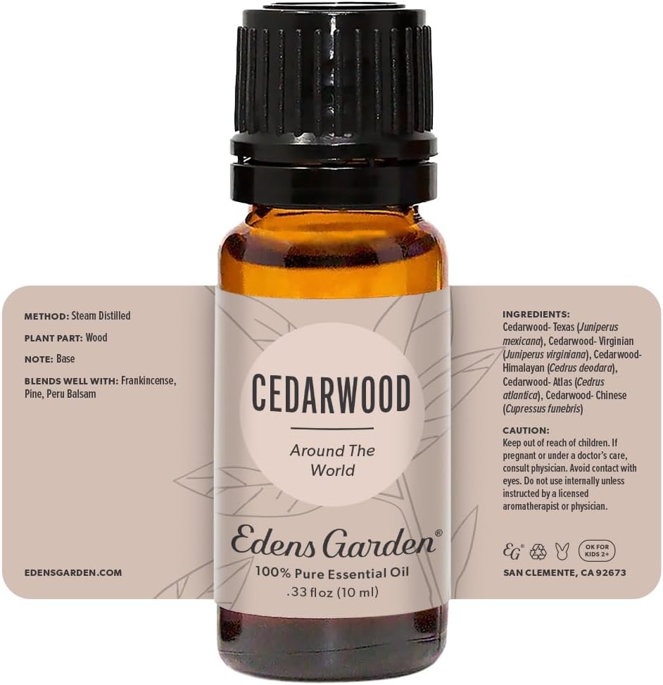 Edens Garden Cedarwood-Texas Essential Oil- 100% Pure 10 ml (.33 fl oz)