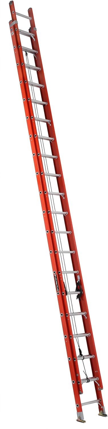 Louisville Ladder 16-foot Fiberglass Extension Ladder, 300-Pound Load Capacity, Type IA, FE3216