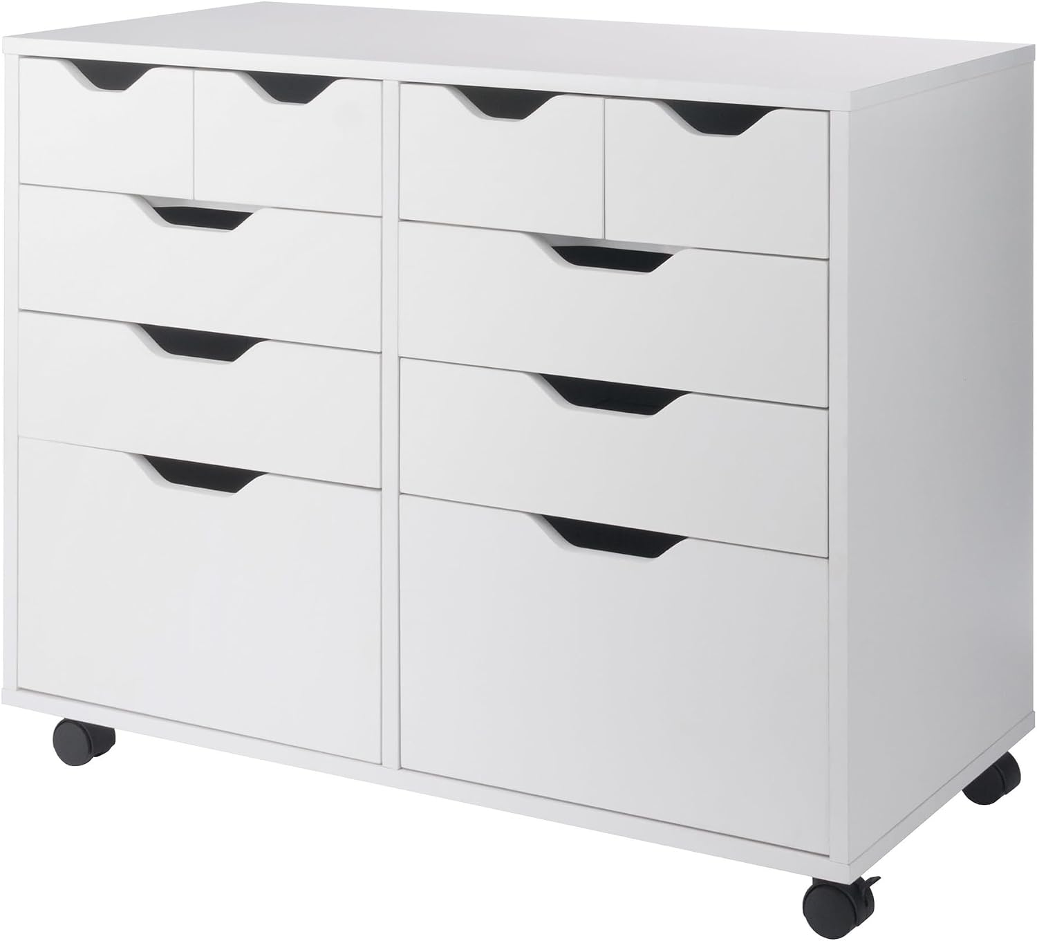 Winsome Halifax Mobile Storage Cabinet with Doors & Drawers, Stylish & Functional Home Storage Cabinet for Filing, Kitchen Organization, Moveable Furniture for Office, Dorms, Apartments