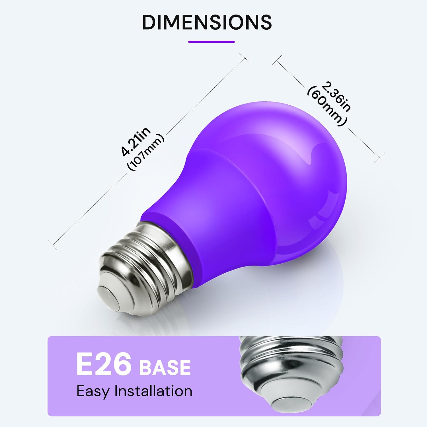 LOHAS Dusk to Dawn Sensor Light Bulbs, 40W Equivalent LED Outdoor Lighting