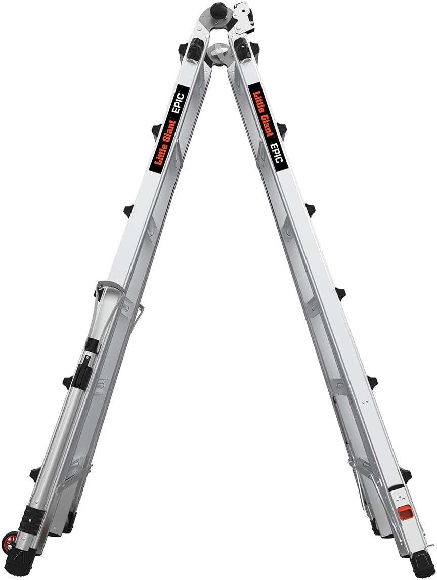 Little Giant Ladders, Epic, M26, 26 ft, Multi-Position Ladder, Aluminum, Type 1A, 300 lbs weight rating, (16826-818)