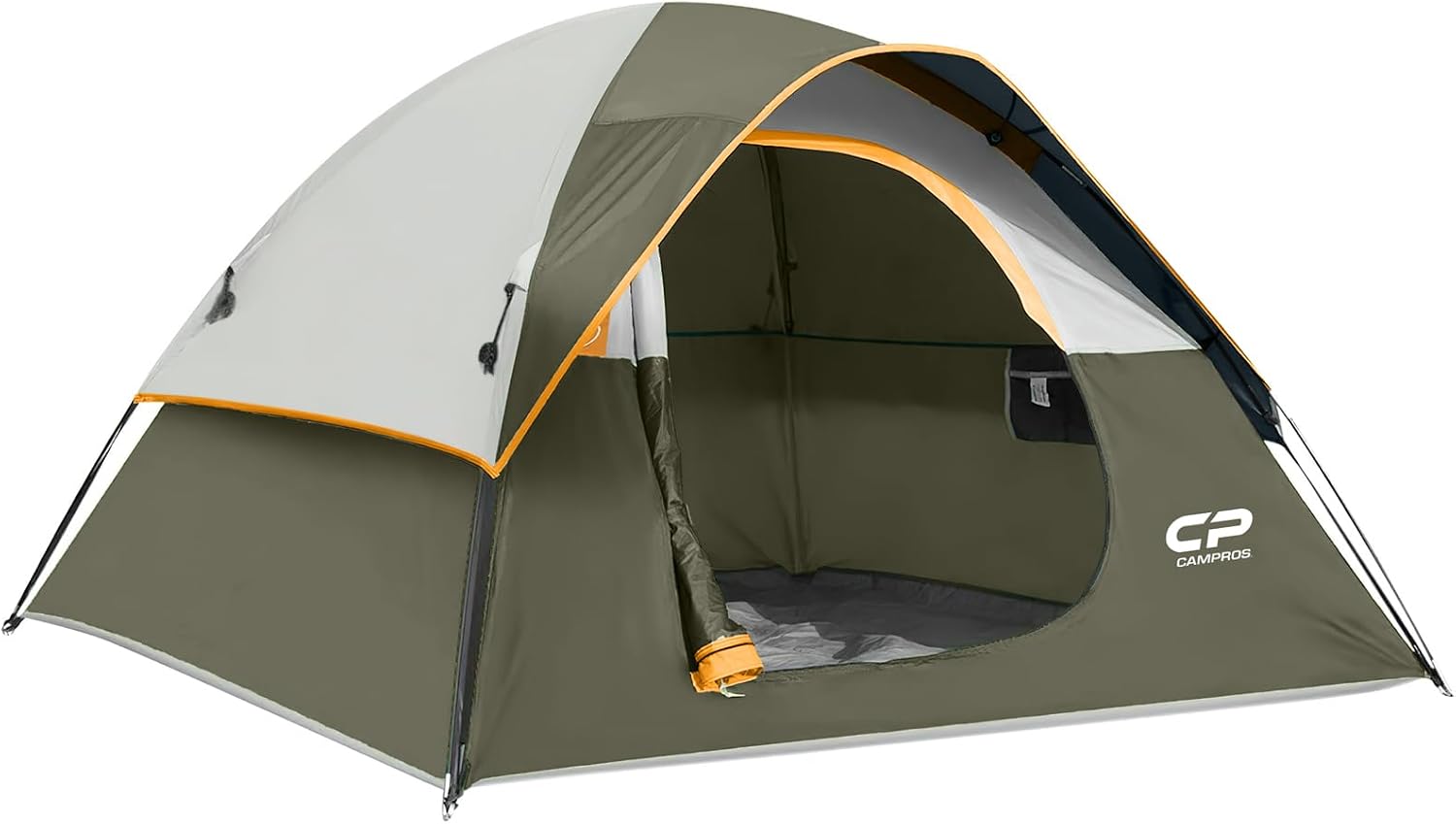 CAMPROS CP 3 Person Tent, Waterproof Dome Tents for Camping with Rainfly