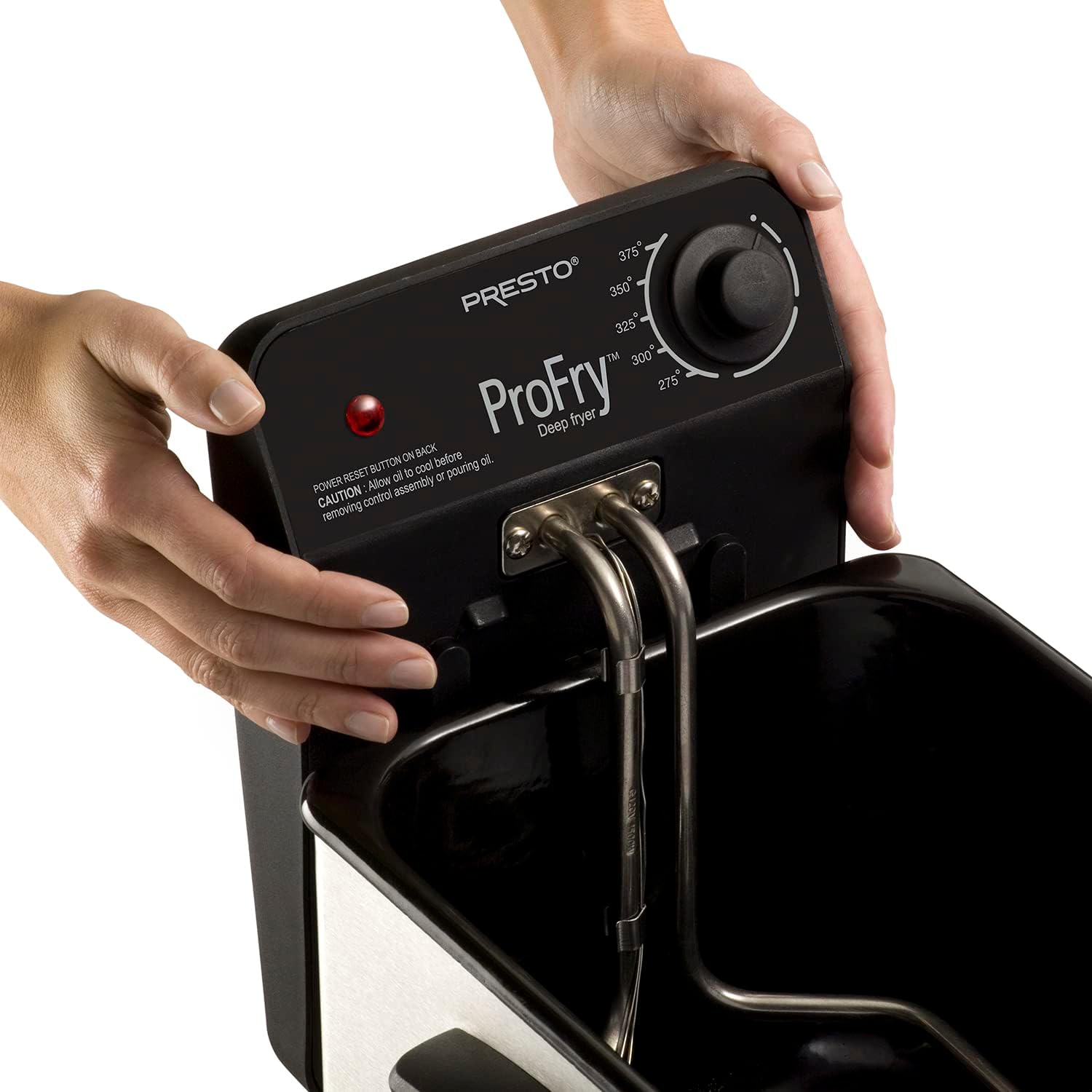 National Presto 05461 Stainless Steel Pro Fry Immersion Element Deep Fryer,Silver, 15.40 x 11.60 x 10.60 inches