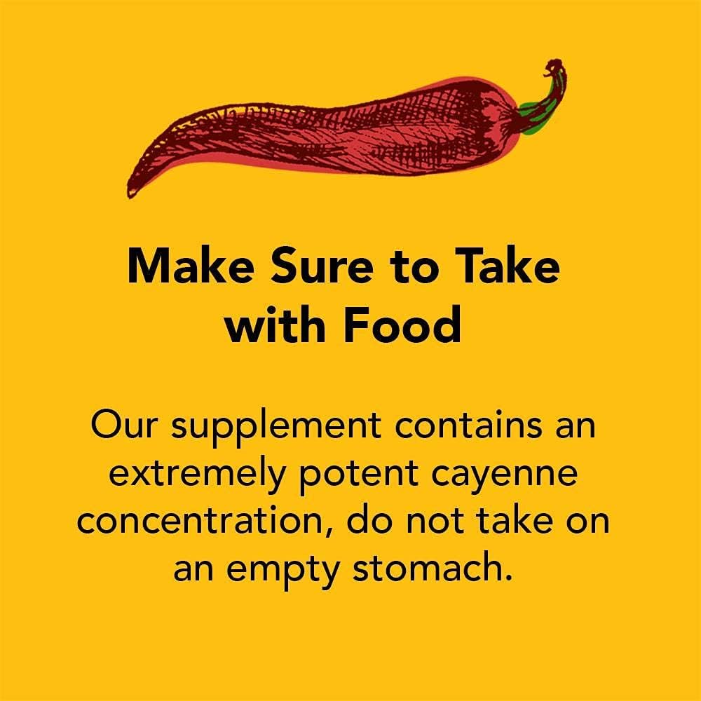 Nature Restore Premium Cayenne Pepper Extract Supplement. Standardized to 0.45% Capsaicin - 70, 000 Scoville Heat Units for Natural Metabolism Support