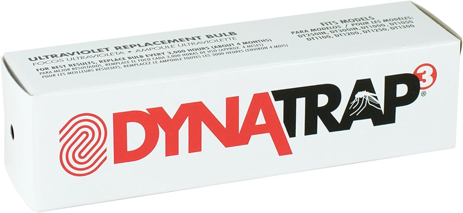 DynaTrap UV Replacement Light Bulb, 7-Watt UV Bulb | Compatible with 1/2 Acre DynaTrap Flying Insect Trap Models, Attract Mosquitoes, Biting Flies, Gnats, and Moths, 41050