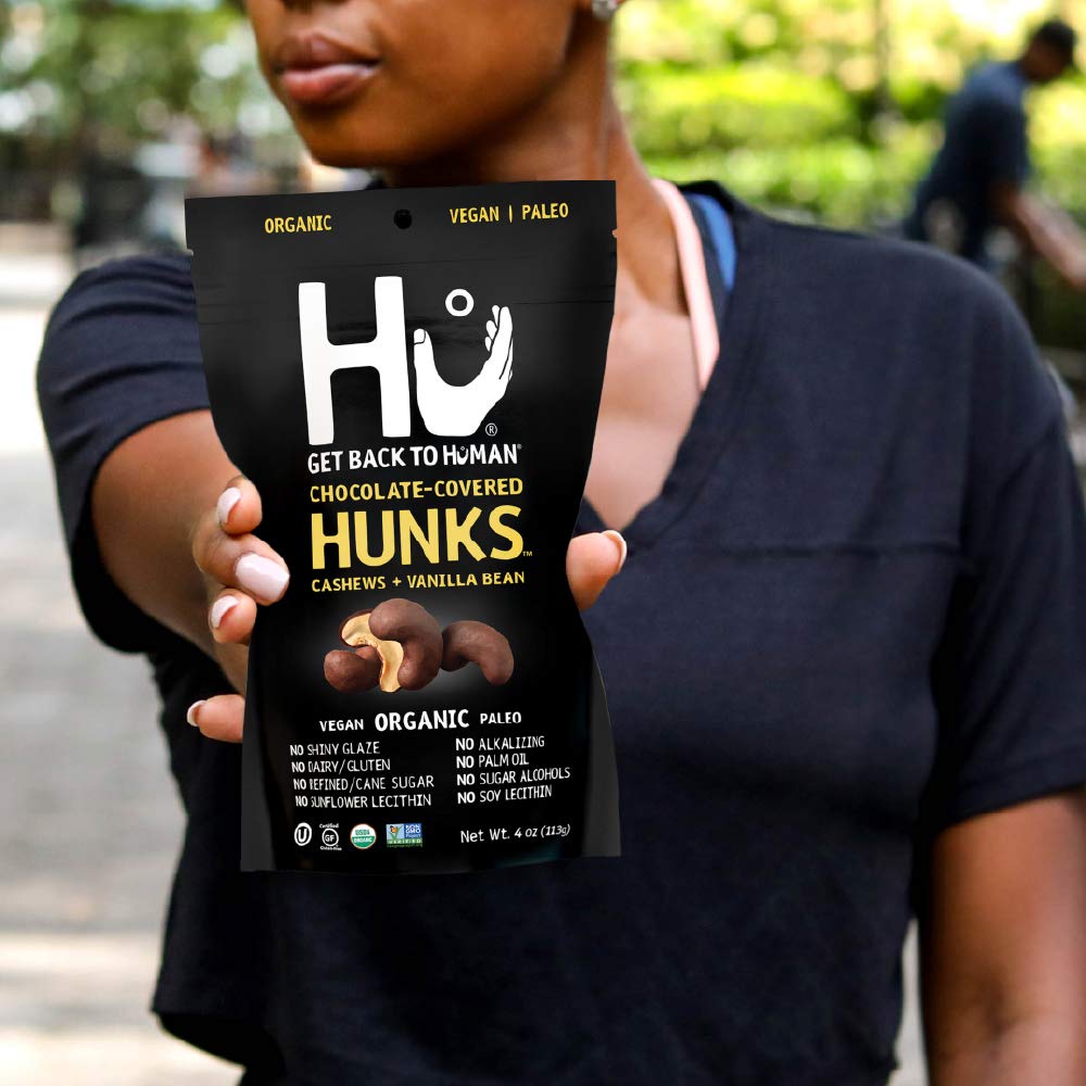 Hu Chocolate Hunks, Chocolate Covered Almonds with Sea Salt, 6 Pack
