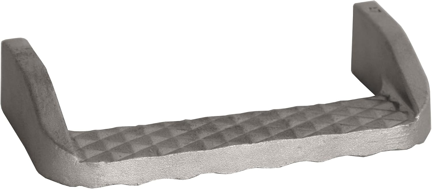 Buyers Products B2744A Aluminum Reversible Weld-On Truck Step with Side Guards or Flat Top, Die Cast Construction with Molded Slip-Resistant Treads for Work Trucks, Trailers and RVs