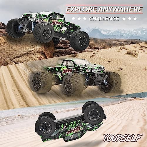 TENSSENX 1:18 Scale All Terrain RC Cars, 40KPH High Speed 4WD Remote Control Car with 2 Rechargeable Batteries, 4X4 Off Road Monster Truck