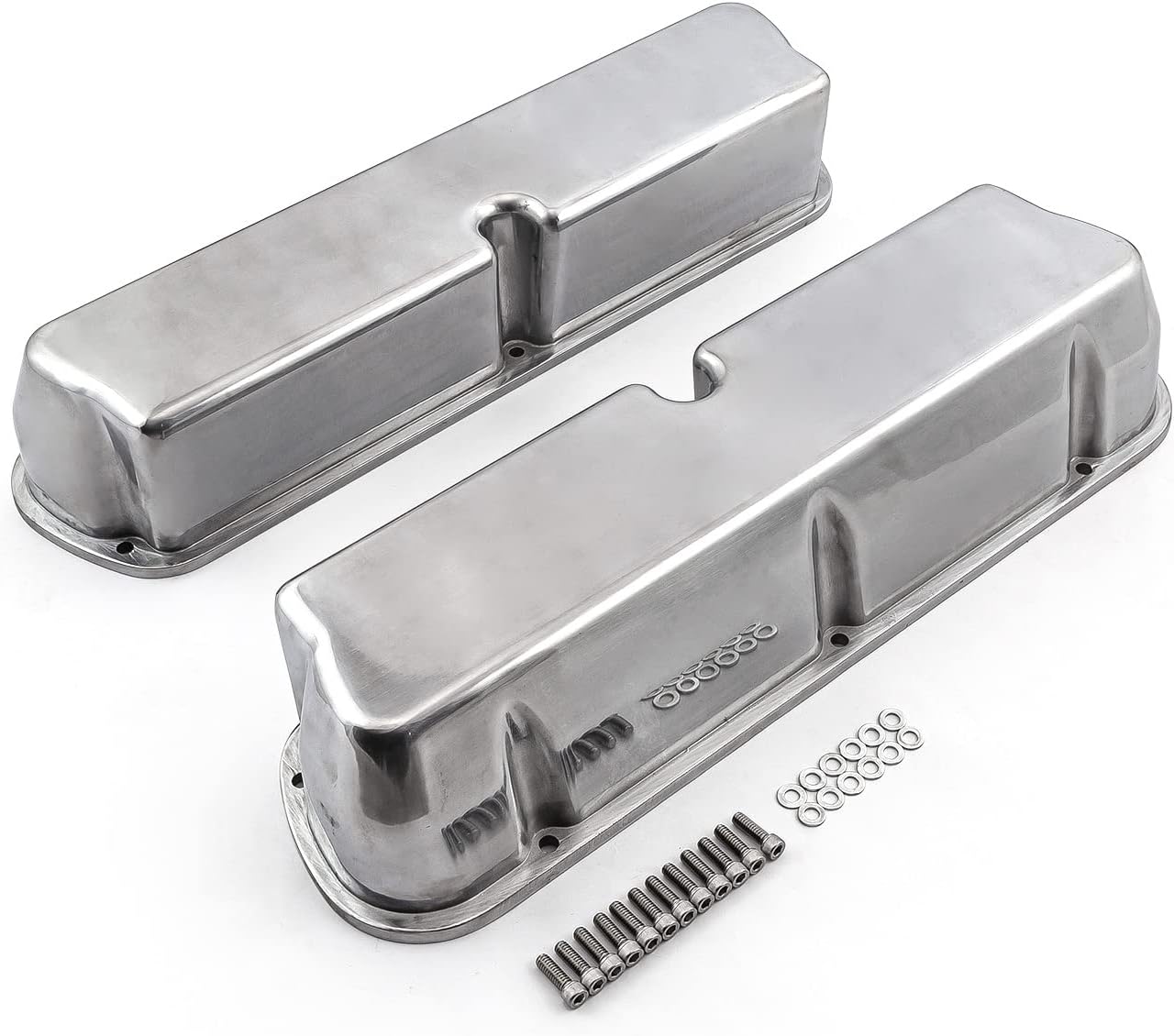 Speedmaster PCE314.1031.01 Compatible with Ford SB 289 302 Windsor Aluminum Plain Valve Cover - Tall w/o Hole
