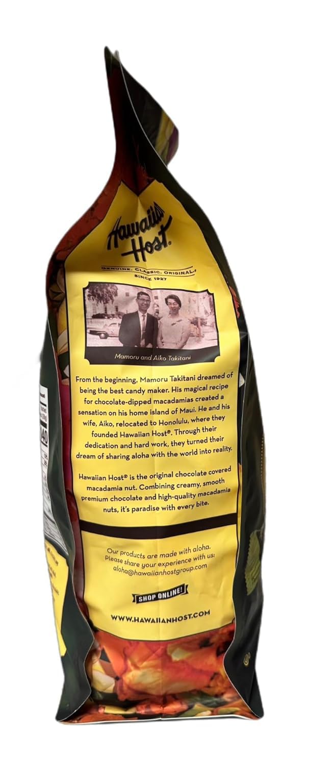 Hawaiian Host Paradise Collection - Paradise Delights Assorted Chocolate Macadamia Nuts - 47 Oz Bag