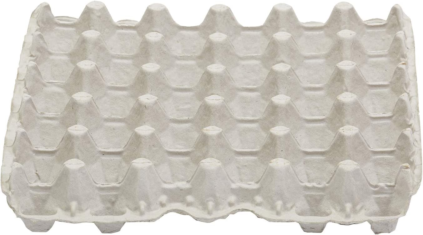 Little Giant® Egg Flat Carton - Reinforced Flat Egg Carton Trays Holds 30 Eggs for Storage and Transport - Pack of 12 - Made in USA