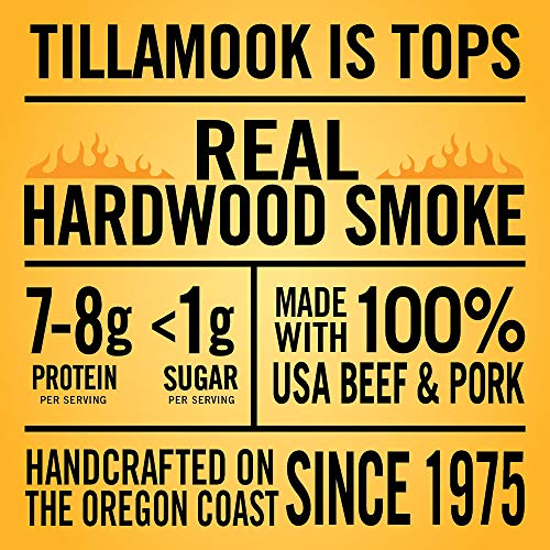 Tillamook Country Smoker Real Hardwood Smoked Silver Dollar Beef Jerky, Old Fashioned (13 Ounce) and Sausages, Teriyaki (15.2 Ounce Tall Jar