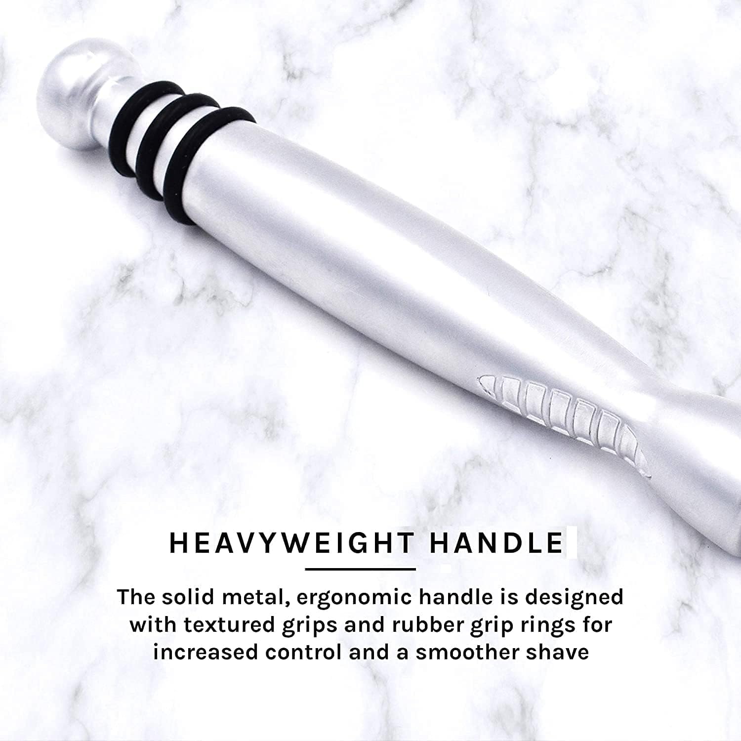Taconic Heavyweight Sensor-Compatible Triple Blade Pivot Razor | Heavyweight Pivoting Handle Accepts Sensor And Sensor Excel Cartridges And Includes
