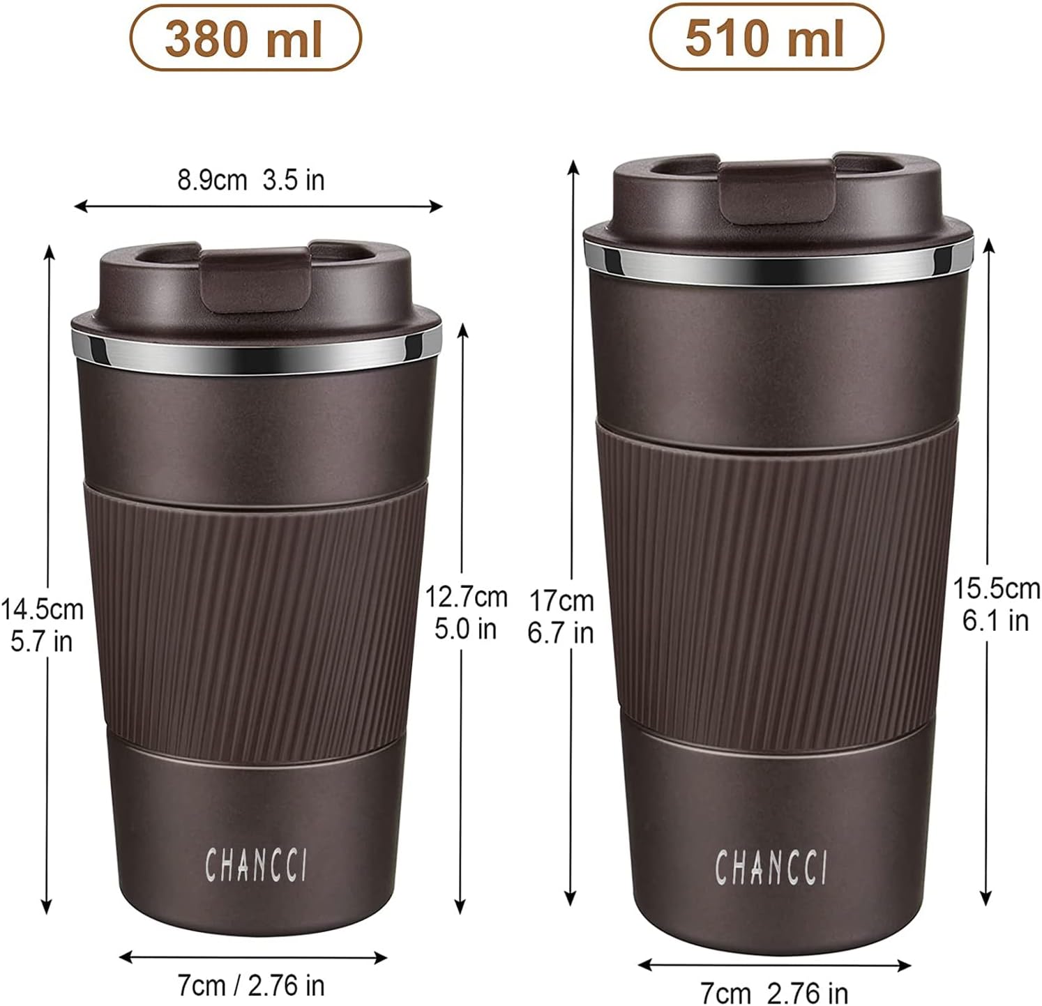 16oz Travel Coffee Mug Spill Proof, Insulated Coffee Mug with Lid, Leakproof Coffee Tumbler, Stainless Steel Vacuum Coffee Cup for Hot/Cold Drinks